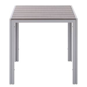 Table de jardin Kudo II Polywood / Aluminium - Gris / Gris platine