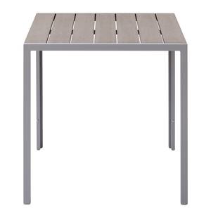 Tuintafel Kudo II polywood/aluminium - grijs/platinagrijs