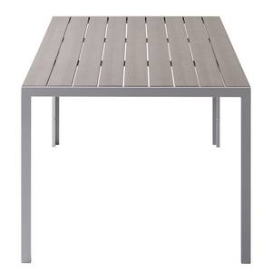 Gartentisch Kudo III Polywood / Aluminium - Grau / Platingrau - 150 x 90 cm