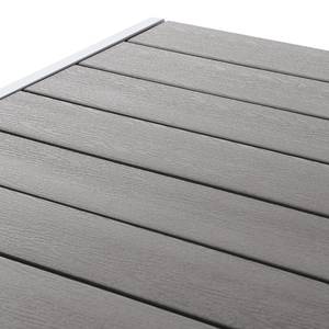 Tuintafel Kudo III polywood/aluminium - grijs/platinagrijs - 200x100cm