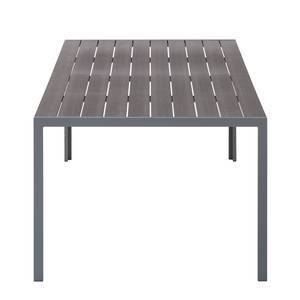 Tuintafel Kudo III polywood/aluminium - grijs/platinagrijs - 200x100cm