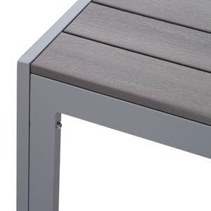 Tuintafel Kudo III polywood/aluminium - grijs/platinagrijs - 200x100cm