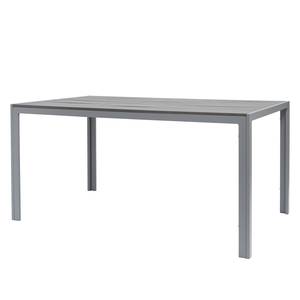 Tuintafel Kudo III polywood/aluminium - grijs/platinagrijs - 150x90cm