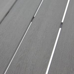 Eetgroep Kudo XIV (3-delig) polywood/aluminium - grijs