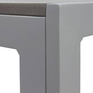 Table de jardin Kudo III Polywood / Aluminium - Gris / Gris platine - 150 x 90 cm