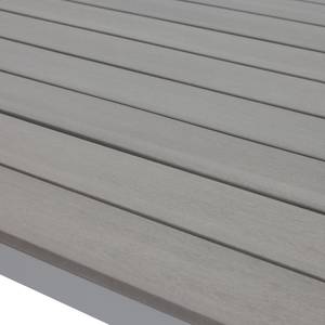 Ensemble de jardin Kudo I (9 éléments) Polywood / Aluminium - Gris