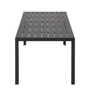 Tuintafel Monteo I polywood/aluminium - antracietkleurig - zwart