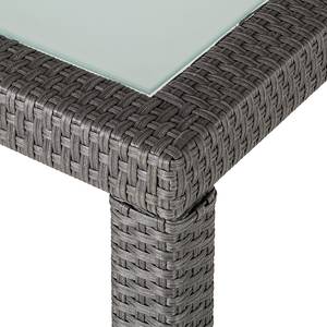 Table de jardin Paradise Gismo Polyrotin / Polyester Gris gris Table carrée 90 x cm