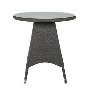 Table de jardin Paradise Lounge I Polyrotin gris