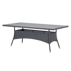 Table de jardin Paradise Lounge II Polyrotin gris