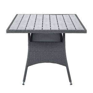 Table de jardin Paradise Lounge II Polyrotin gris