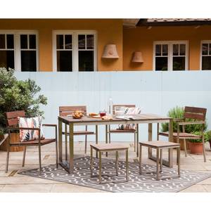 Gartentisch Teakline Premium II Teakholz / Edelstahl