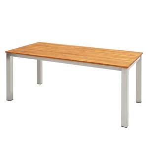 Table de jardin Toronto Teck massif / Acier inoxydable