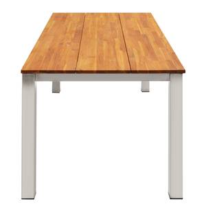 Table de jardin Toronto Teck massif / Acier inoxydable