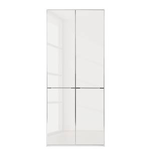 Anbauelement Chicago II Weiß / Glas Weiß - Höhe: 216 cm