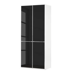 Anbauelement Chicago II Glas Schwarz - Höhe: 216 cm