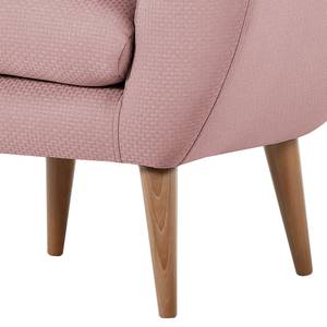 Fauteuil Villy Tissu structuré Mauve