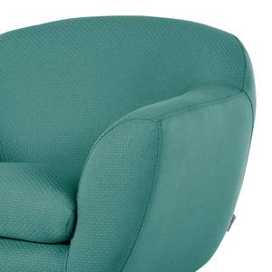 Fauteuil Villy structuurstof - Petrolblauw