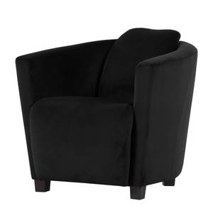 Fauteuil Ludes microvezel - Zwart