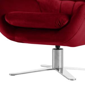 Fauteuil Chassy Microfibre Rouge cerise - Sans repose-pieds