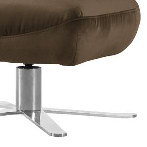 Fauteuil Chassy microvezel - Nootmuskaat - Met hocker