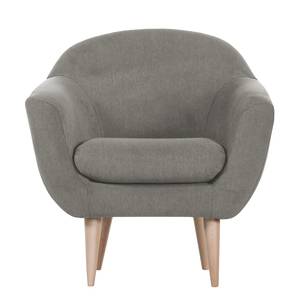 Fauteuil Channay geweven stof - Rookgrijs