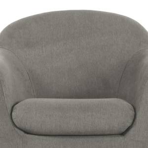 Fauteuil Channay geweven stof - Rookgrijs