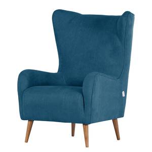 Oorfauteuil Raze vlakweefsel - Marineblauw