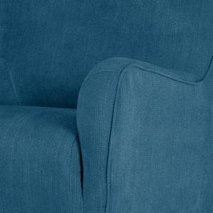 Oorfauteuil Raze vlakweefsel - Marineblauw