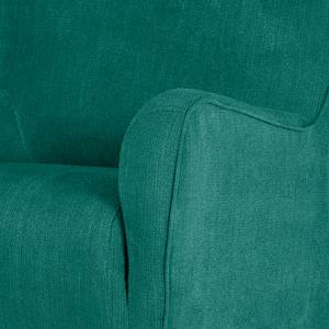 Fauteuil à oreilles Raze Tissé à plat Vert turquoise