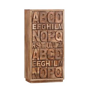 Hoge commode Letters II massief mangohout