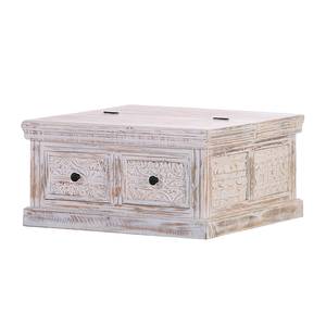 Table basse Madhya Manguier partiellement massif Blanc