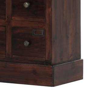 Hoge commode Moorland deels massief sparrenhout vintage antiekbruin