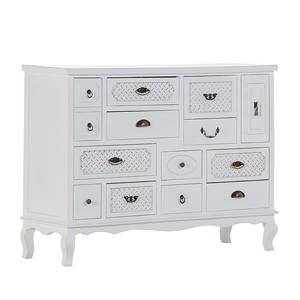 Buffet Dothan Sapin partiellement massif Blanc vintage