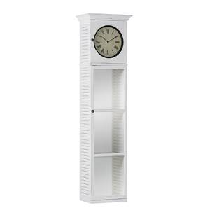 Horloge murale Aurel Sapin partiellement massif Blanc