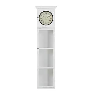 Horloge murale Aurel Sapin partiellement massif Blanc