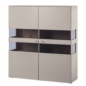 Highboard Anzio Matt Fango / Balkeneiche - Ohne Beleuchtung