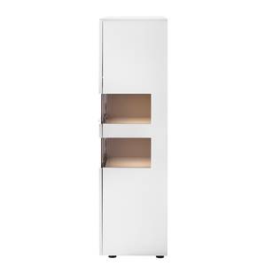 Highboard Anzio Mat wit/Balkeneikenhout - Met verlichting