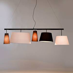 Hanglamp Parecchi textiel/metaal