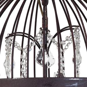 Suspension Cage Chandelier Fer / Verre - Diamètre : 40 cm