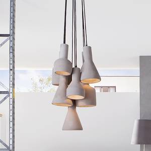 Hanglamp Massy 9 cement/staal