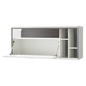 Etagère suspendue Kushiro Blanc brillant / Gris