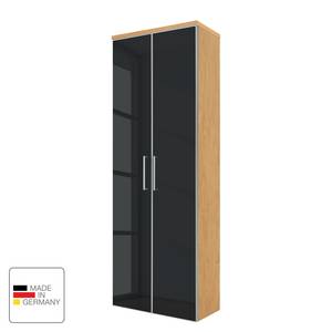 Armoire murale Alavere Anthracite / Chêne blanc