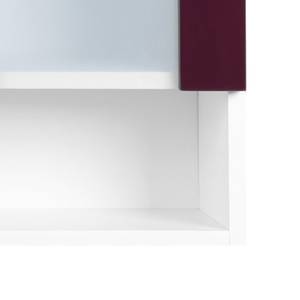 Armoire suspendue Cannes Blanc brillant / Couleur mûre