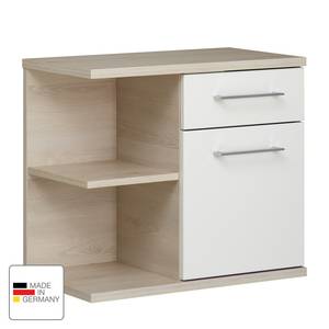 Lage kast Quickset 371 II Ida lichte pijnboomhouten look/hoogglans wit