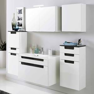 Armoire suspendue Laris Blanc brillant / Blanc