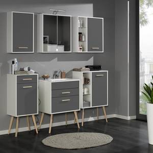 Armoire suspendue Oslo II Gris mat