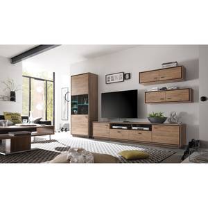 Tv-meubel Malpas II Stirling eikenhouten look/mat zwart