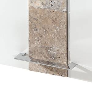 Hängeschrank Stone Hochglanz Weiß / Granit