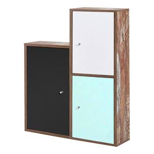 Armoire suspendue Verna Imitation chêne / Multicolore